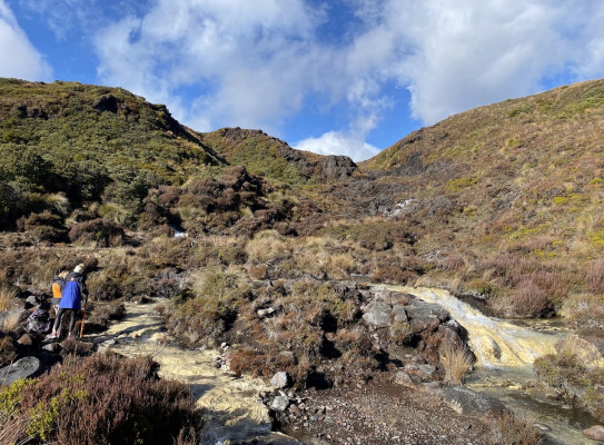 Silica Rapids, Ruapehu, Sampling