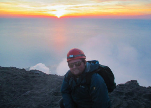 Josh on Stromboli volcano Italy