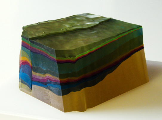 Model representing the layers in the Kupe Oil Field