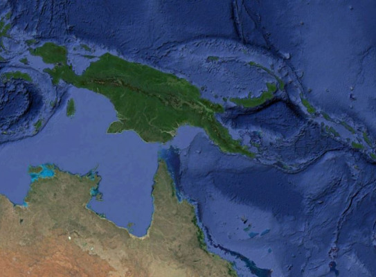 Satellite Map of PNG