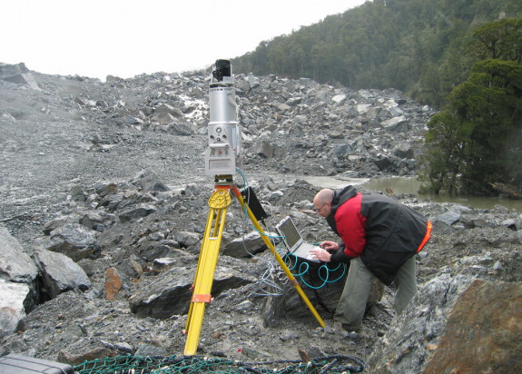 Terrestrial laser scanning of landslide dam Young River