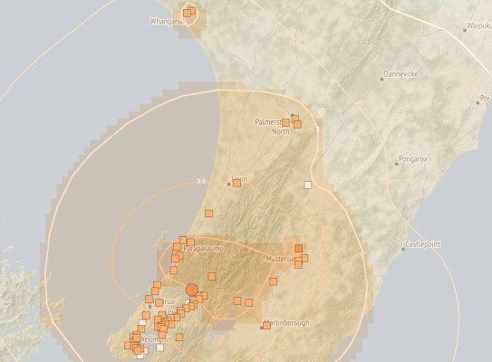 Earthquake felt report Wellington