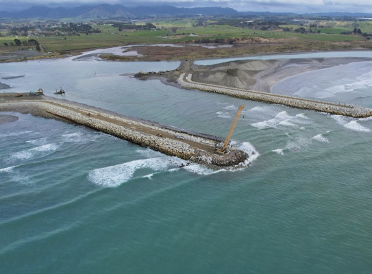 HEB Construction opens new harbour entrance in Opotiki