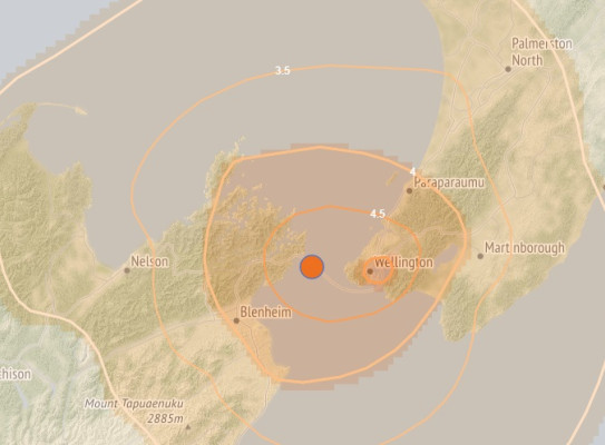 Oct 24 Cook Strait EQ - Shaking