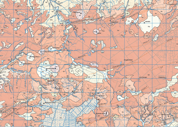 PukekoheGeologyMap activefaults