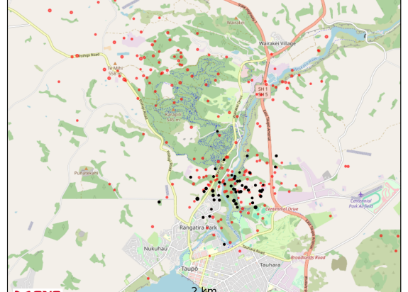 Taupo last year quakes