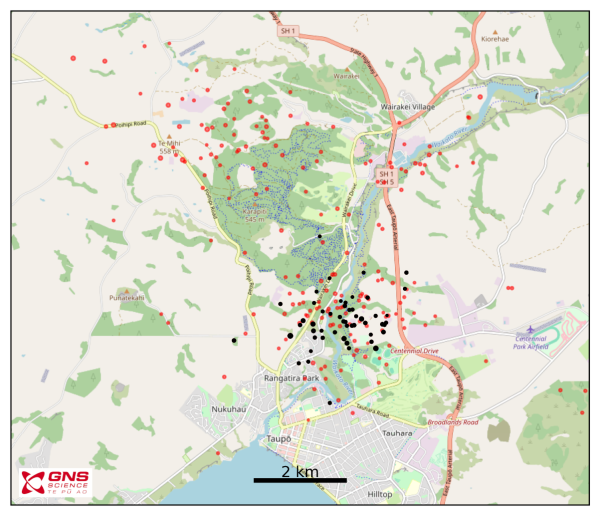 Taupo last year quakes